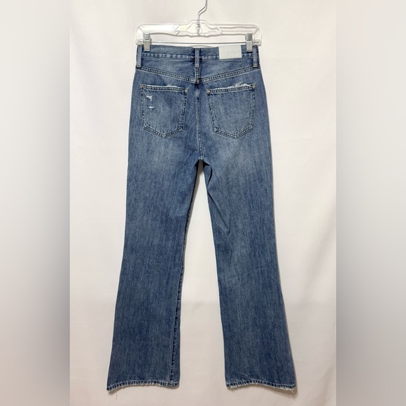 Pistola Jeans Stevie High Rise Wide Leg Flare Relaxed Blue Denim Size 25 - Picture 15 of 15